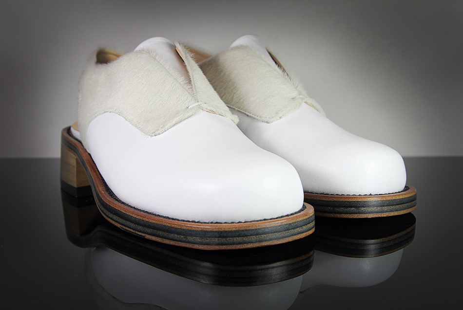 KD Syreni Shoe White Pony & Calf Leather