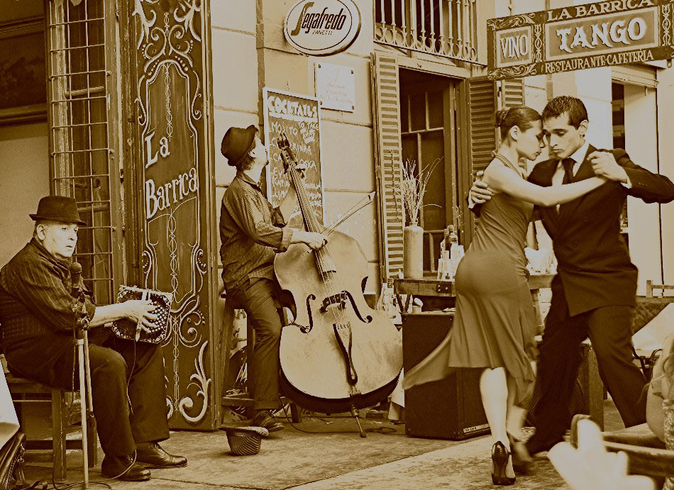 The Tango originated in Buenos Aires/