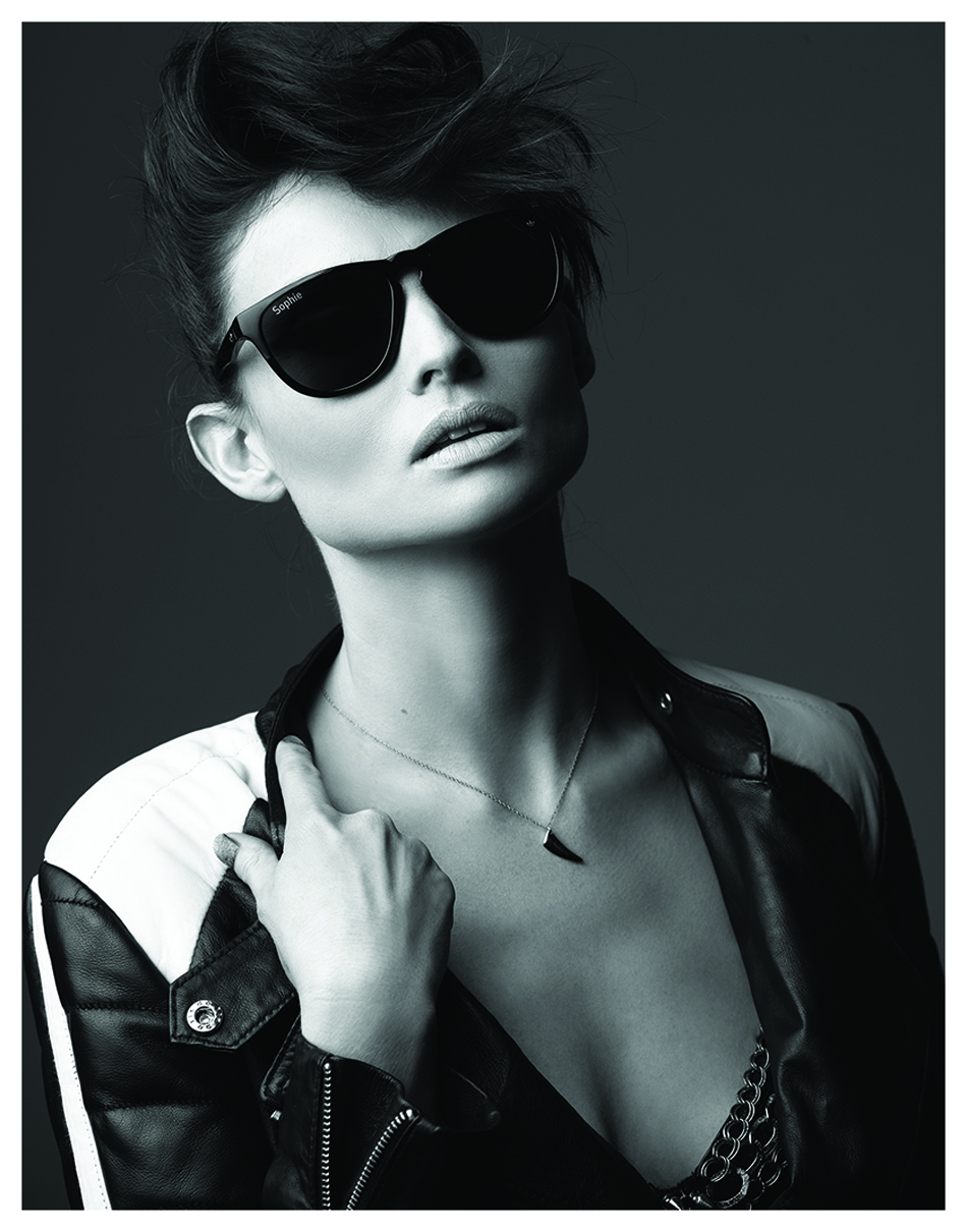 Sunglasses / Adidas Eyewear #adidaseyewear @ adidas.com/eyewear Jacket / Designers Remix Bra / Nympha Chain / Jennifer Zeuner