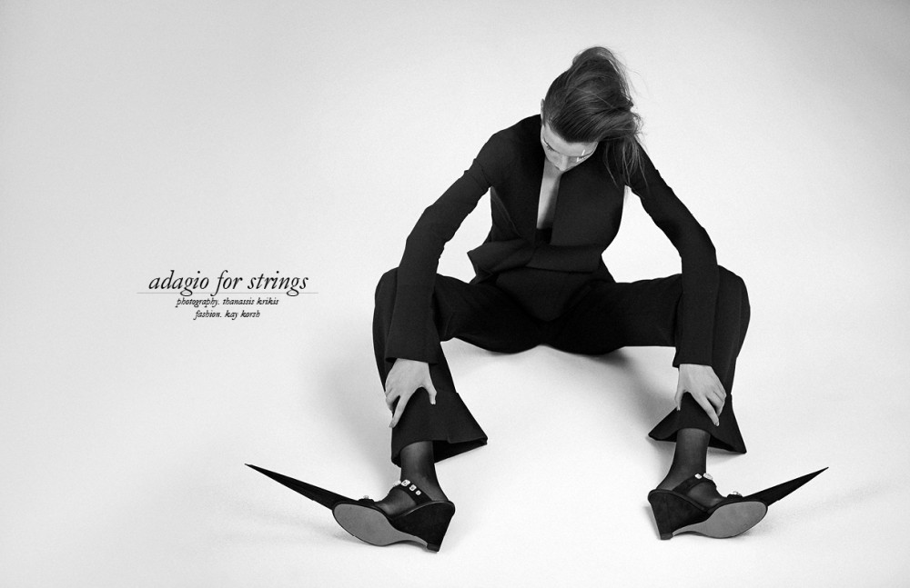 Suit / Stella McCartney Tights / Heist Shoes / Sonia Rykiel