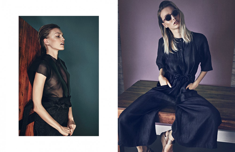 Look / Stefan Eckert Opposite Trouser Suit / Henrik Vibskov Shoes / Chie Mihara Sunglasses / Mykita x Maison Margiela