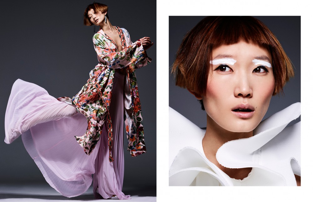 Kimono / H&M Pleated Plants / Liu Jo Sandals / SixtySeven Earrings / COS Opposite White Dress / Amaya Arzuaga