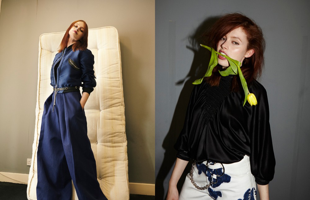 Jacket, trousers & belt / Tod's Opposite Blouse / Fendi Trousers / Faustine Steinmetz Belt / McQ by Alexander McQueen