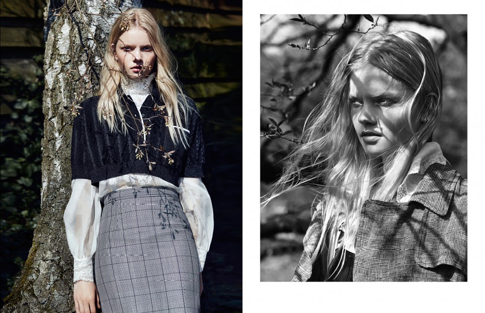 Cropped Polo & Skirt / Miu Miu Blouse / Dolce&Gabbana Opposite Coat / Intropia Blouse / Stylist’s Own Dress / & Other Stories