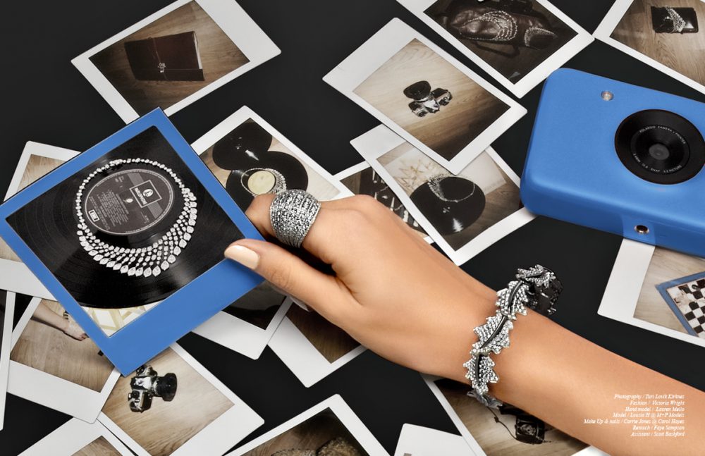 Ring / Adler Bracelet / Asprey Camera / Polaroid Jewellery in Polaroids / David Morris