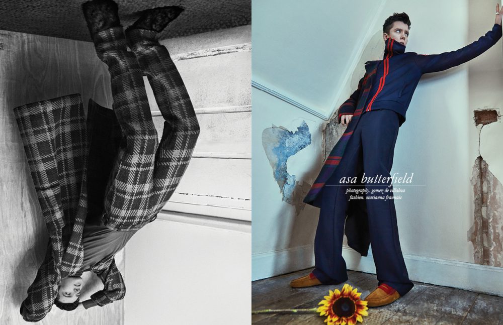 Left Coat, trousers & shoes / Fendi  Jumper / DAKS Opposite Total look / Burberry