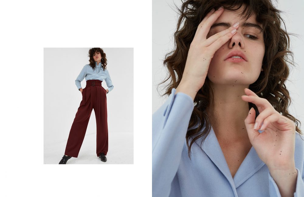 Shirt / GANT Trousers / By Malene Birger  Earrings / Céline Bracelet & earrings / Holpp  Bracelet / Calvin Klein  Shoes / ATP Opposite Jacket / Hugo Boss