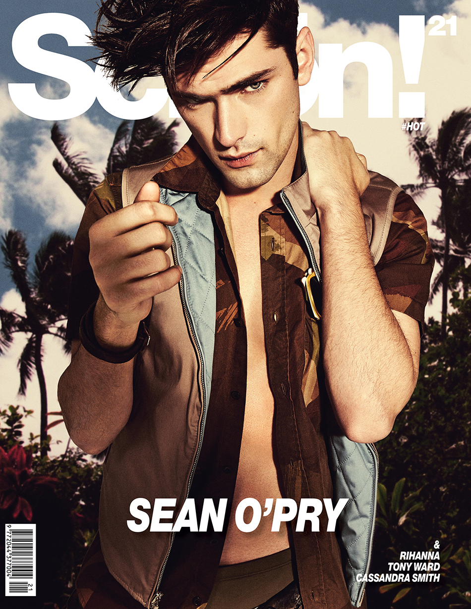 Cover / Sean O’Pry @ VNY Model Management by Jack Waterlot Fashion / Andrew Holden Sunglasses / Finest Seven Vest / Brioni Shirt / Dries Van Noten Swimming brief / Charlie by Matthew Zink Trousers / Kenzo Leather wrap bracelet / RRL