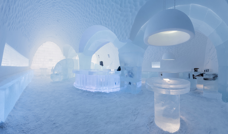 ICEBAR BY ICEHOTEL Jukkasjõrvi 'Lost and Found' by Jens Thoms Ivarsson, TjÕsa Gusfors, Maurizio Perron - Photo Christopher Hauser