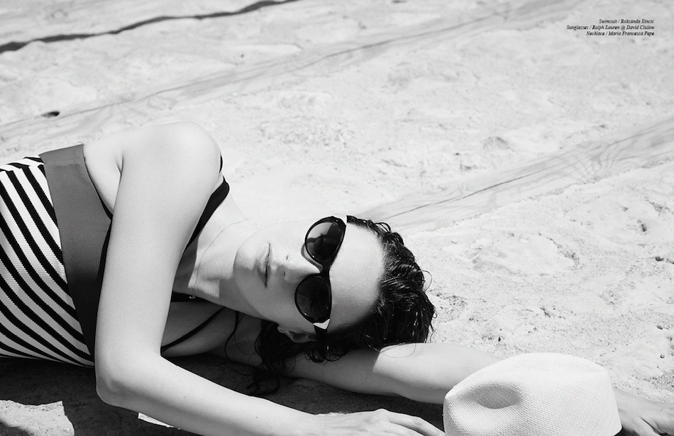 Swimsuit / Roksanda Ilincic Sunglasses / Ralph Lauren @ David Clulow Necklace / Maria Francesca Pepe