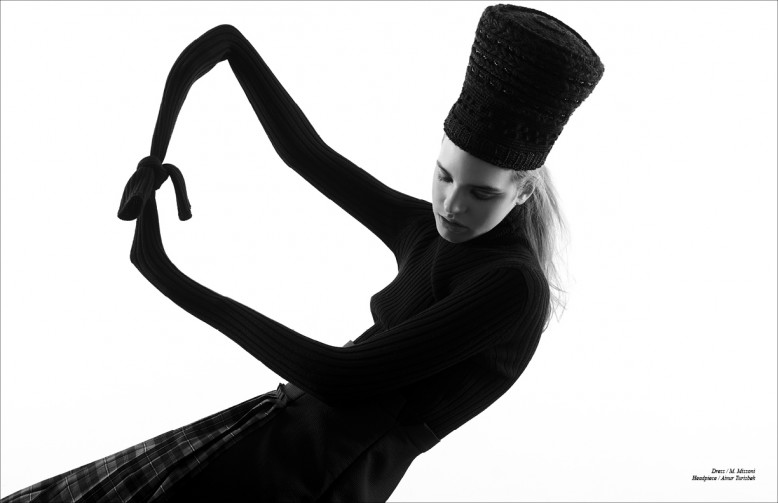 Dress / M. Missoni Headpiece / Ainur Turisbek