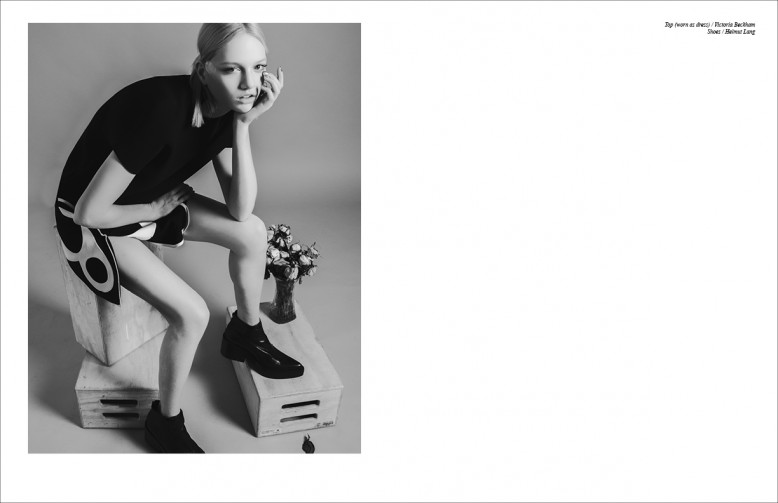 Top (worn as dress) / Victoria Beckham  Shoes / Helmut Lang