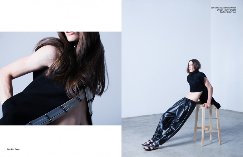 Top / Rick Owens Opposite Top / The B. by Federico Barrazzo Trousers / Marco Grisolia 