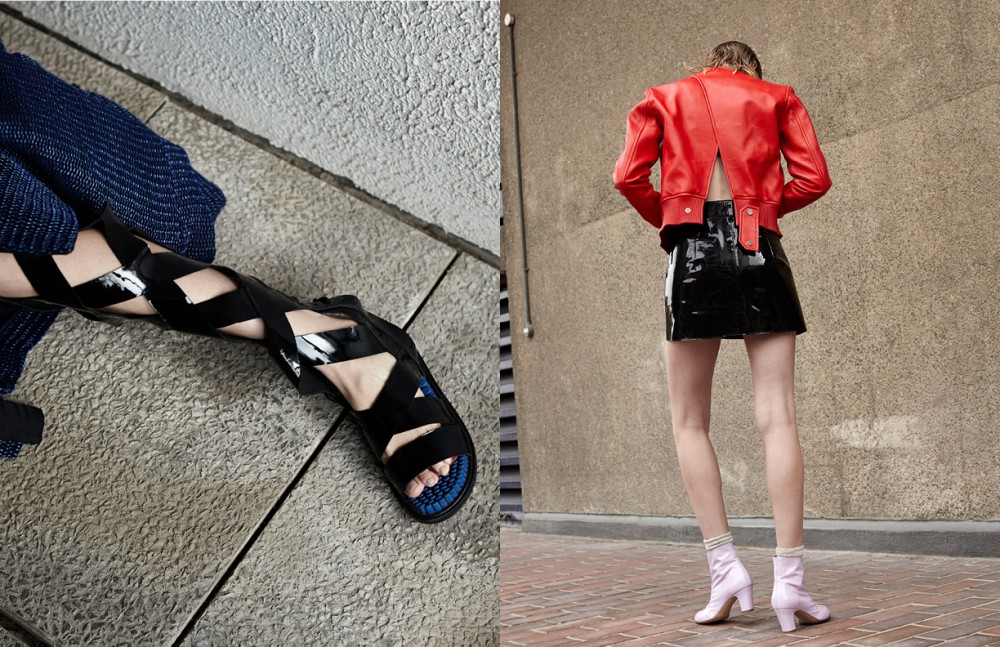 Jacket / Amanda Wakeley Shoes / KENZO Opposite Jacket / Bally Skirt / KTZ Socks / FALKE Shoes / Vivienne Westwood