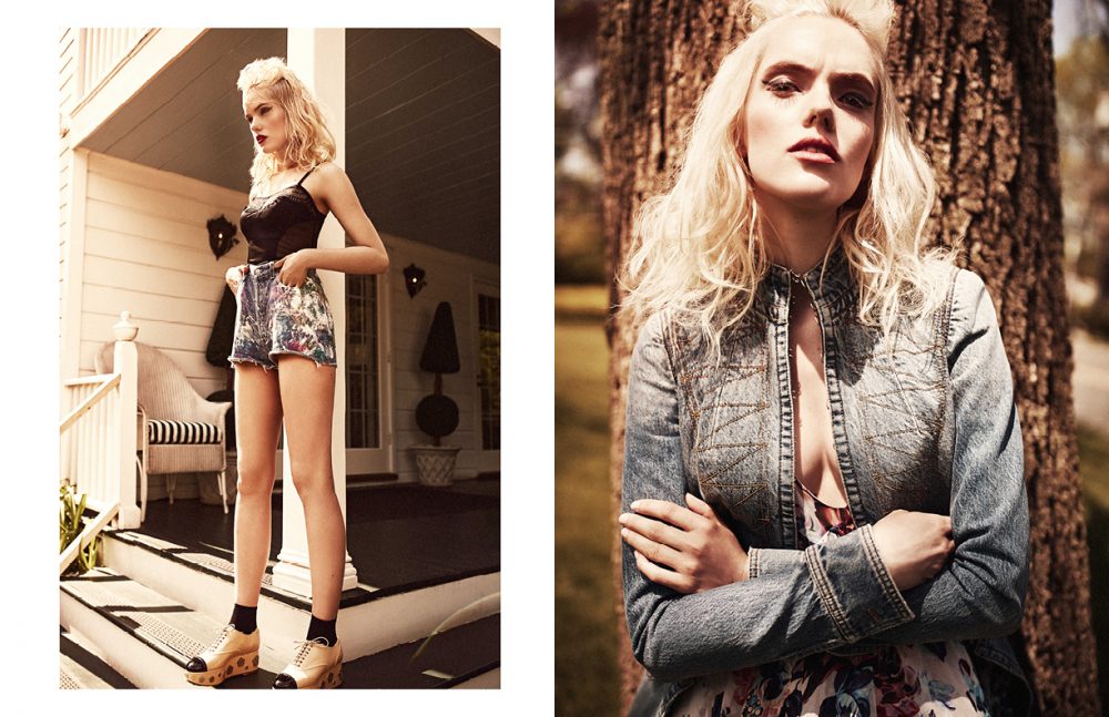 Top / La Perla Shorts / Levis Shoes / Chanel Opposite Coat / Alexander McQueen Dress / Mary Katrantzou