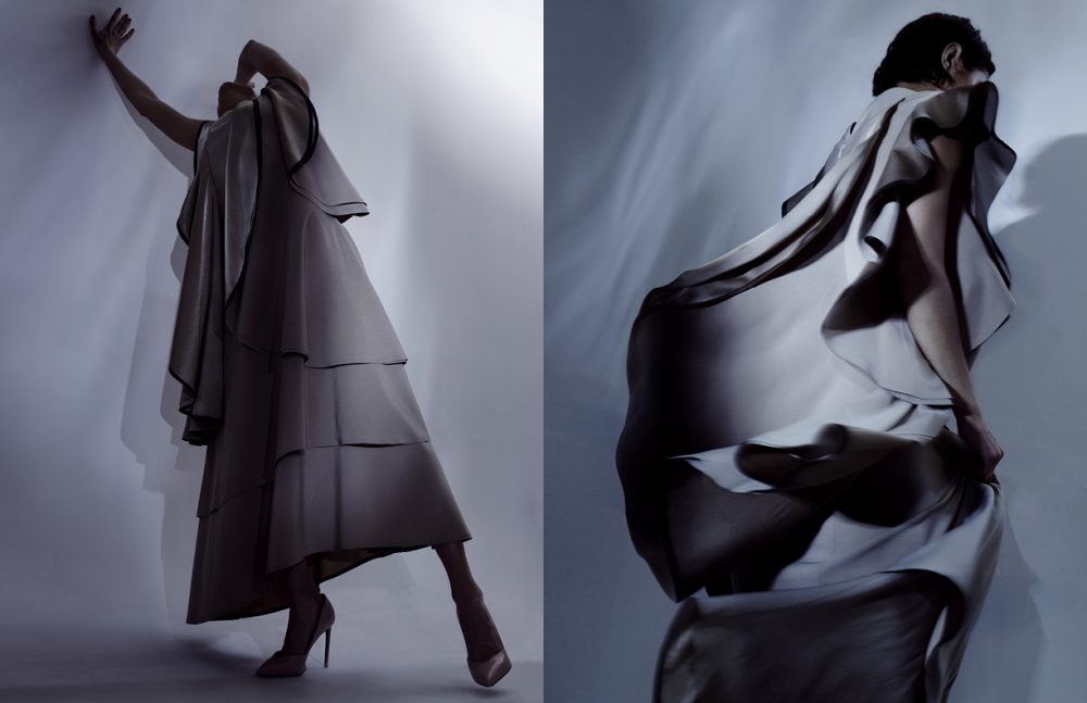 Dress / Robert Wun Shoes / Yves Saint Laurent Opposite Dress / Robert Wun
