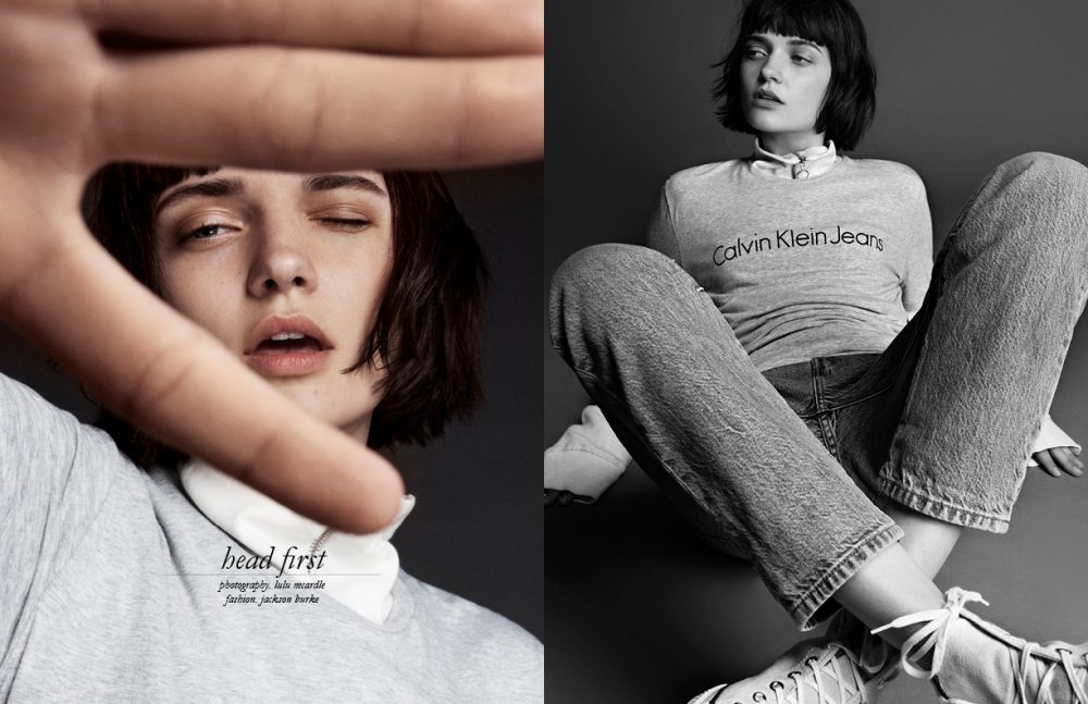 T-Shirt / Calvin Klein  Jumper / Our Legacy  Jeans / Levi’s  Shoes / Converse