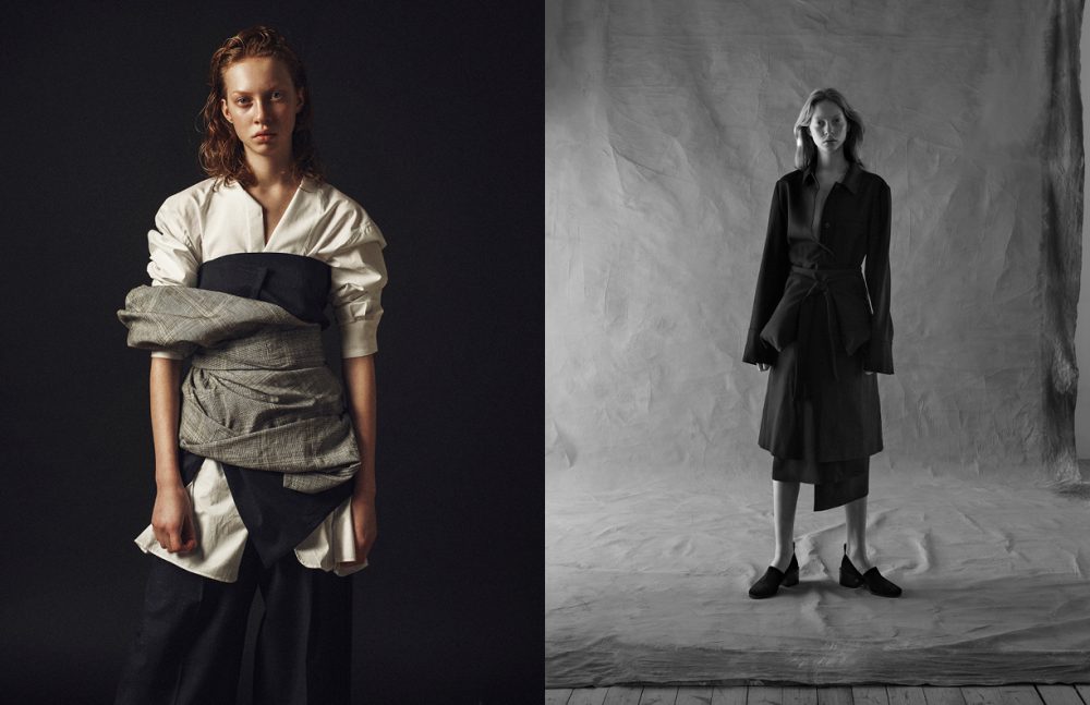  Shirt & Jackets / Hope Trousers / Diesel Opposite Coat & Shoes / Hope Skirt / By Malene Birger 