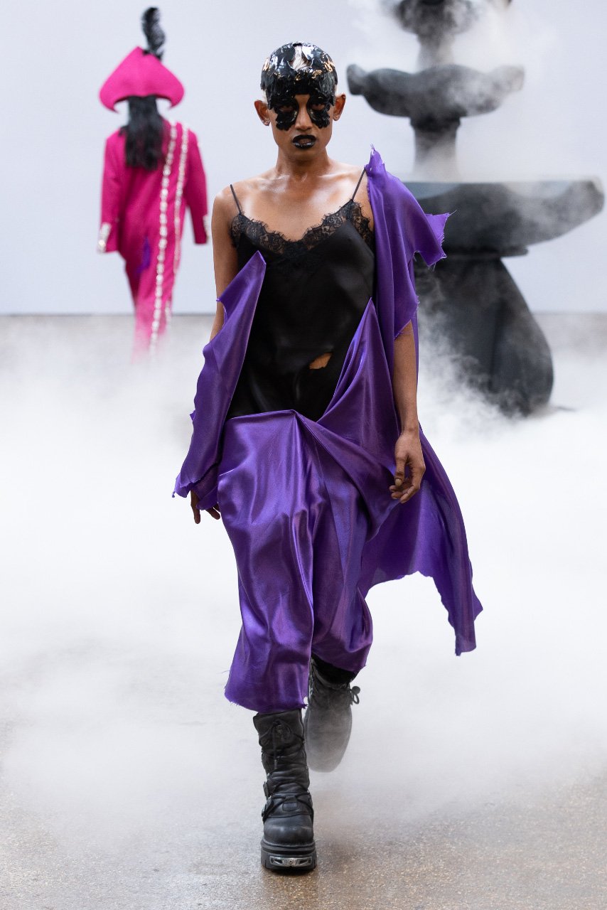 New In Yard, London 21st February 2023. Buerlangma presents their catwalk show as part London Fashion Week. © Chris Yates/ Chris Yates Media
