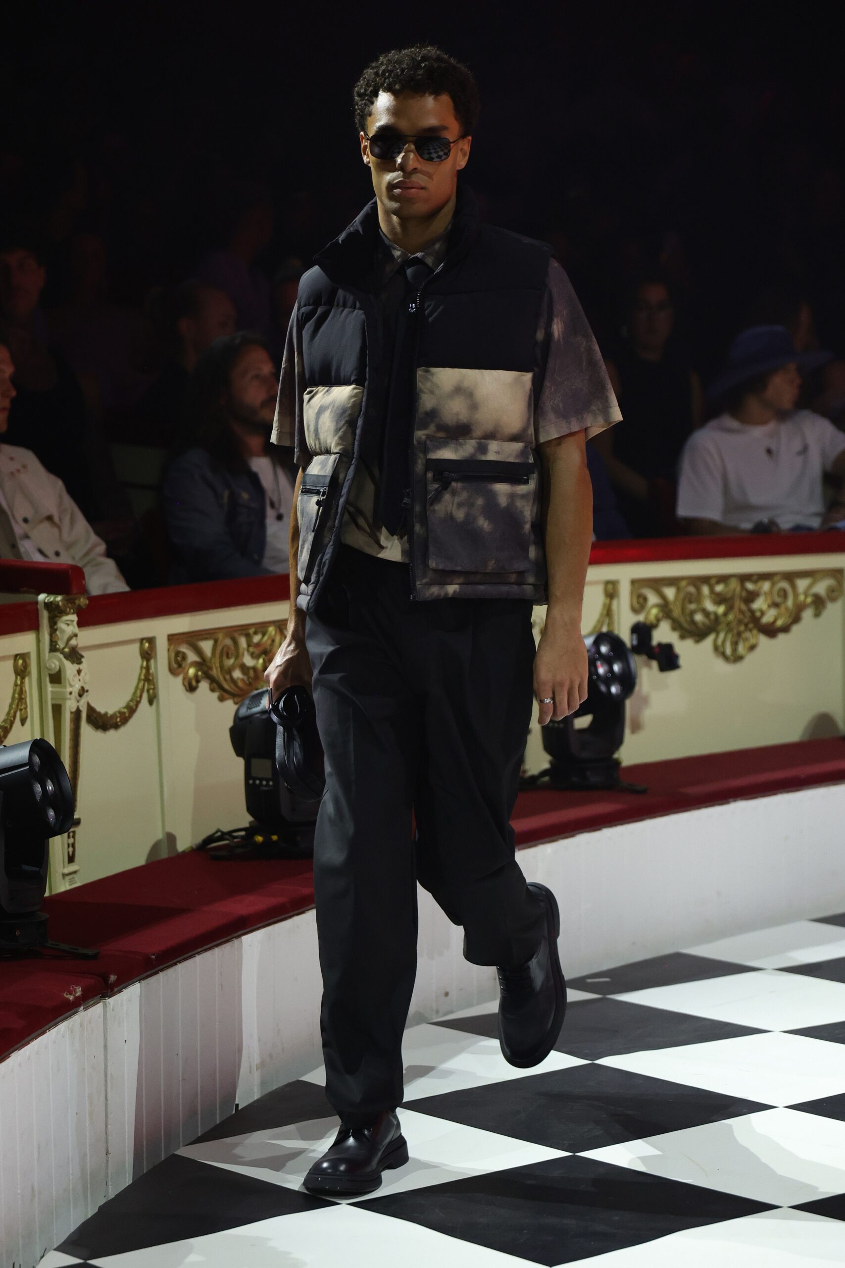 BERLIN, GERMANY - JULY 04: (EXCLUSIVE COVERAGE) A model walks the runway during the ABOUT YOU Fashion Circus as part of the Berlin Fashion Week SS25 on July 04, 2024 in Berlin, Germany. (Photo by Andreas Rentz/Getty Images for ABOUT YOU Fashion Week)