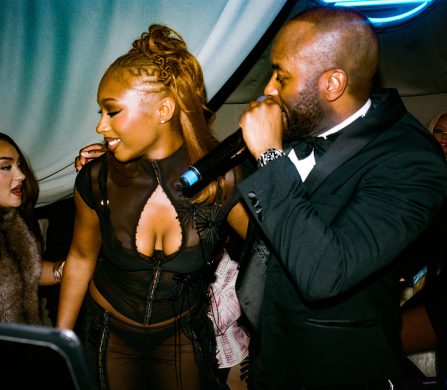 FLO member Renée and DJ Manny Norté at Move Good x Peak BRITs After Party on Saturday 1 March 2025