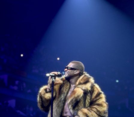 LONDON, ENGLAND - APRIL 01: Usher performs on stage at The O2 Arena on April 01, 2025 in London, England. (Photo by Gareth Cattermole/Getty Images For Usher)
