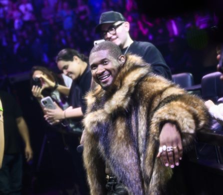 LONDON, ENGLAND - APRIL 01: Usher performs on stage at The O2 Arena on April 01, 2025 in London, England. (Photo by Gareth Cattermole/Getty Images For Usher)