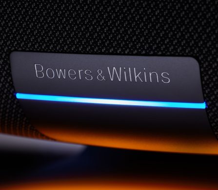 B&W – Zeppelin McLaren Edition Logo Panel Detail Beauty with Front Light – 1×1