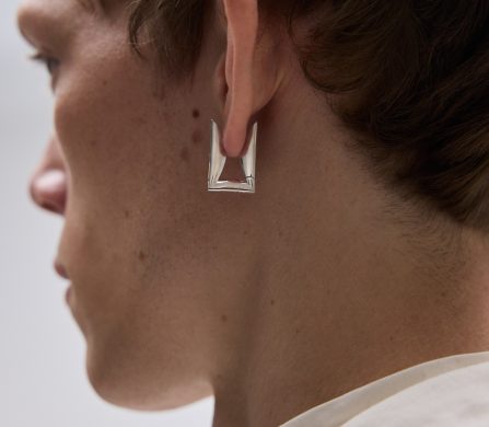 Folded Rectangle Earring