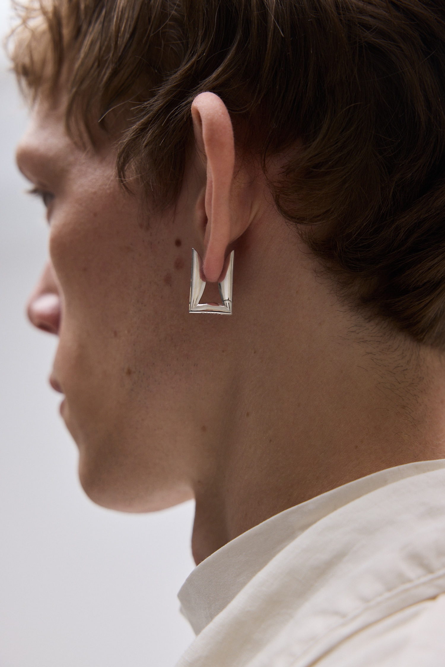 Folded Rectangle Earring