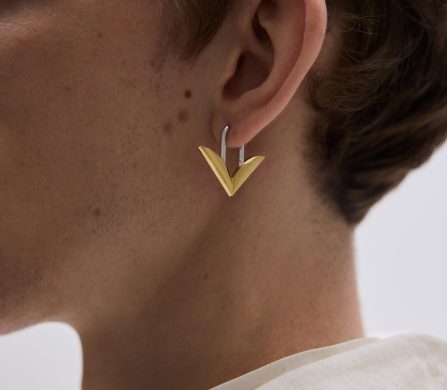 Folded Triangle Earring Vermeil