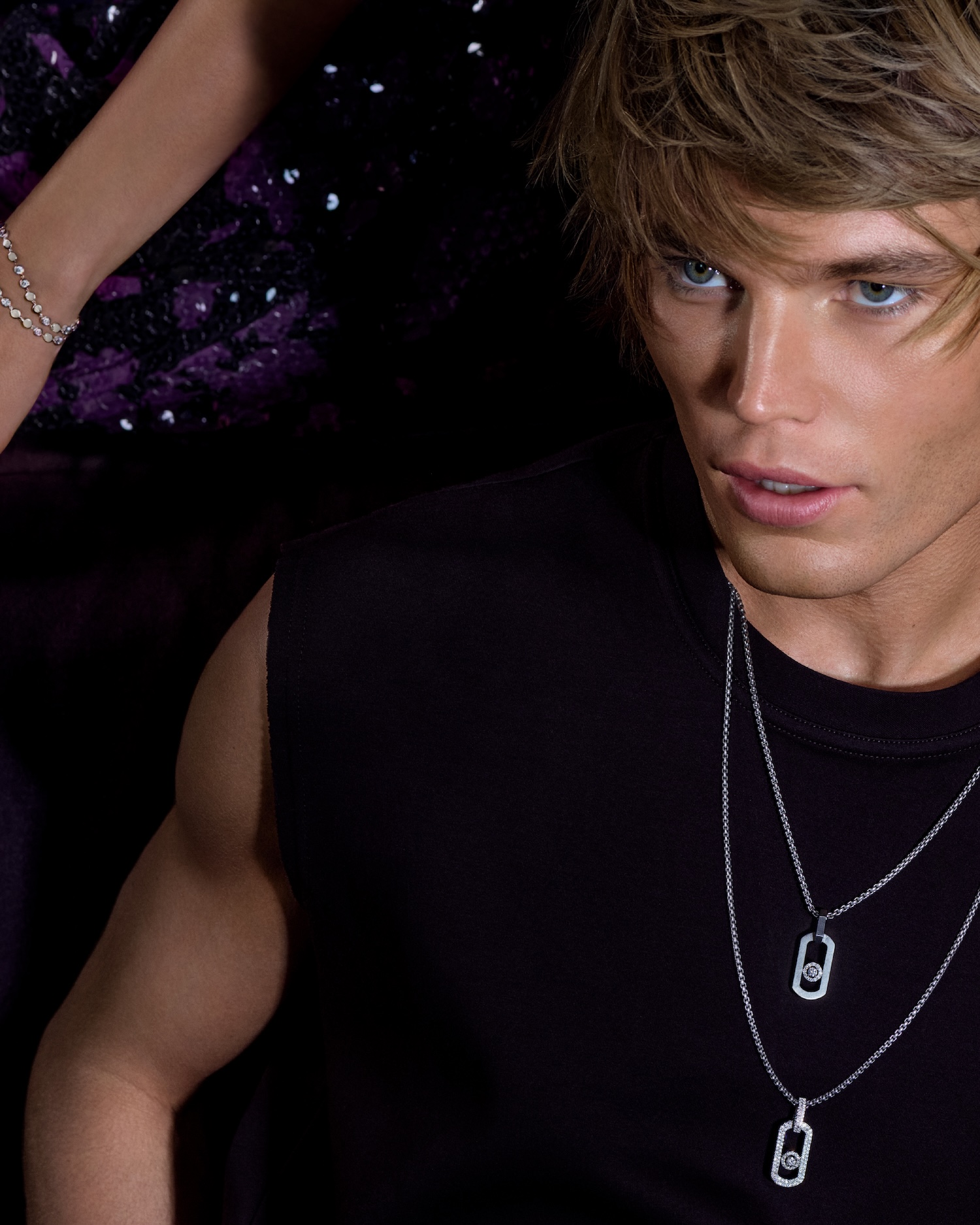 6 Messika – Seasonal Shoot – Jordan Barett – Holiday Season 2025 – So Move Collection – Key Visual – No Logo – 4:5 © Oliver Hadlee Pearch